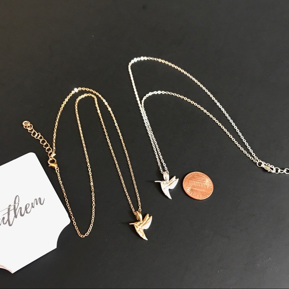 3 for $25⚡️Dainty sparrow bird necklace - Picture 7 of 8